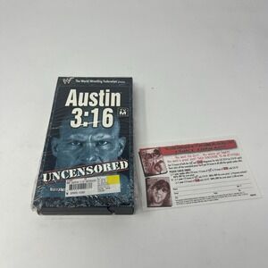 1998 Vintage Steve Austin 3:16 Uncensored Stone Cold WWF Wrestling VHS Tape